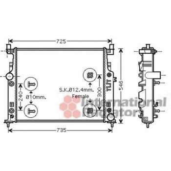 W251 164 2005 2013 Su Radyatörü  (Oem No:A2515000003)