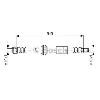 W164 2006 2014 Fren Hortumu Ön  (Oem No:A1644200448)