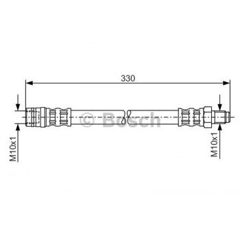 W163 1998 2004 Fren Hortumu Arka 300 Mm (Oem No:A1634201348)