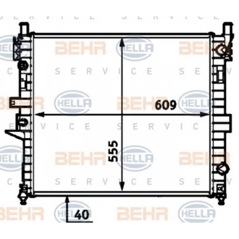 W163 1999 2005 Su Radyatörü  (Oem No:A1635000103)