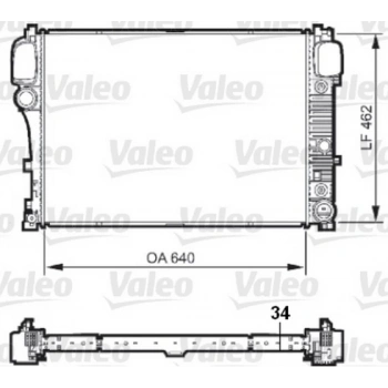 W221 216 2007 2013 Su Radyatörü  (Oem No:A2215003203)