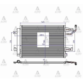 Radyatör Klima Colt 2004-2012 (1 Adet) (Oem No: Mr568975)