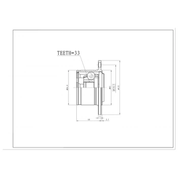 Aks Kafası L200 2007- 4X4 İç Sol 28X33X34,7