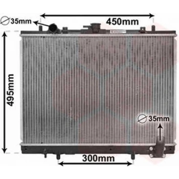 L200 96 00 Su Radyatörü Manuel 425X598X26 (Oem No:Mr281023)
