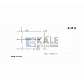 Radyatör Su L-200  1999-2005 4X4 26Mm (Mt) (1 Adet) (Oem No: Mr281023)