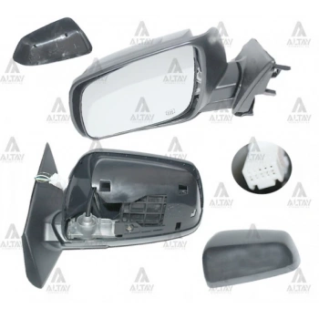 Dış Dikiz Aynası Lancer 2008-2014 Elektrikli Isıtmalı Sol (Oem No:7632A509) (Adet)