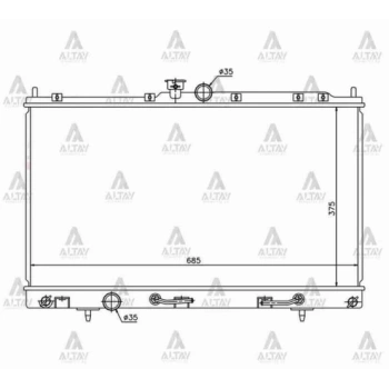 Su Radyatörü Lancer 2003-2008 1.6 (At) (Oem No:Mr968857) (Adet)