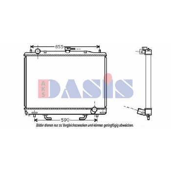 Pajero (V6, V7, V9) 2000  Su Radyatörü Otomatik 525X698X16 (Oem No:Mr404689)