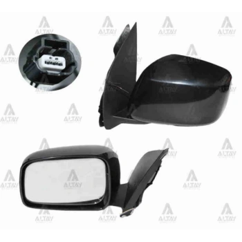 Dış Dikiz Aynası Pıckup 2006 Sonrası  Navara Elektrikli Isıtmalı Siyah Sol (Oem No:96301-Eb110) (Adet)