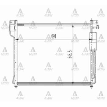 Radyatör Klima Pıckup 06= Navara  Pathfinder (1 Adet) (Oem No: 92100-Eb500)