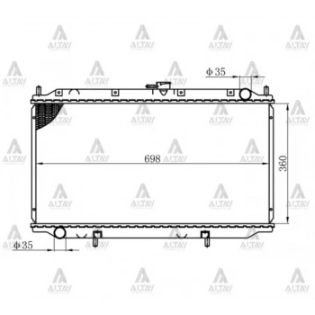 Su Radyatörü Primera 1997-2001 (Mt) (Oem No:21410-2F000) (Adet)