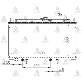 Su Radyatörü Primera 1997-2001 (At) (Oem No:214609F510) (Adet)