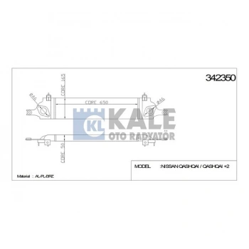 İntercooler (Ara Soğutucu) Qashqai 2007-2013  1.5 -2.0 Dci (1 Adet) (Oem No: 14461-Bb30A)