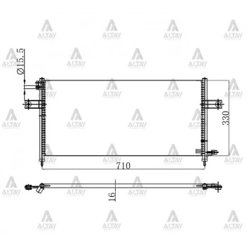 Radyatör Klima Pıckup  1998-2002 D22 (1 Adet) (Oem No: 92110-3S401)