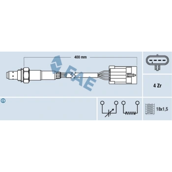 Astra G Vectra B 1996 2001 Oksijen Sensörü Katalızatör (Oem No:855345)