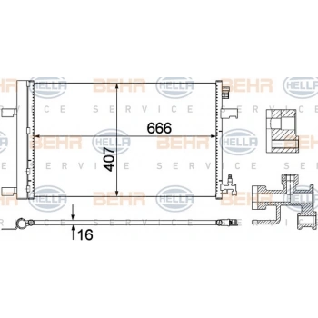 Cruze Astra J Zafira C 2010  Klima Radyatörü  (Oem No:13267649)