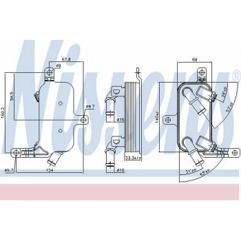 Corsa D 2007  Şanzuman Yağ Soğutucu  (Oem No:1302170)