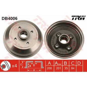 Corsa B 1993 2001 Kampana Arka Poryalı (Oem No:418117)