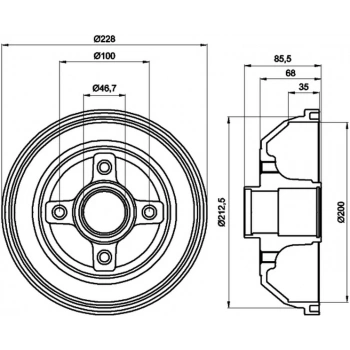 Corsa C 2001  Kampana Arka Adet Abs Harıç (Oem No:418000)
