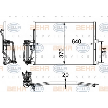 Vectra B 1996 1999 Klima Radyatörü  (Oem No:1850062)