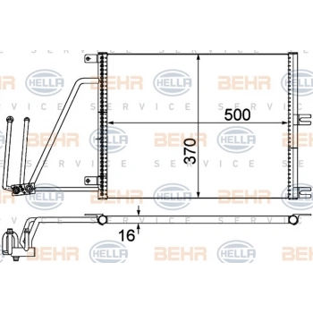 Vectra B 1996 1999 Klima Radyatörü Al Al (Oem No:1850061)