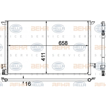 Vectra C Sıgnum 2004  Klima Radyatörü Al Al (Oem No:1850077)