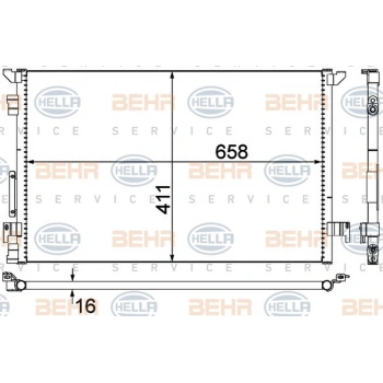 Vectra C Signum 2002 2006 Klima Radyatörü Al Al (Oem No:1850076)