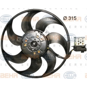 Astra G Zafira A 1998 2004 Fan Motoru Davlumbazlı (Oem No:1341344 1341299 1314539)