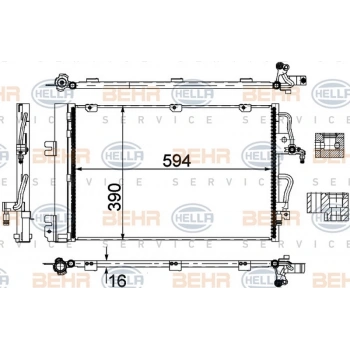 Astra H Zafira B 2004  Klima Radyatörü Al Al (Oem No:1850096)