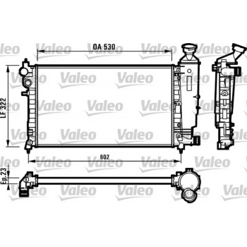 106 96  Su Radyatörü Klimalı (Oem No:133029)