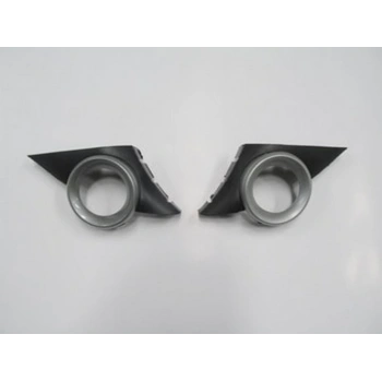 2006-2009 Peugeot 207 Sis Lamba Kapağı Sağ-Sol Set (2 Parça) Sis Delikli Çerçevesi Gri (Adet) (Oem No:7452Hwx)