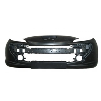 2006-2009 Peugeot 207 Ön Tampon Siyah (Sis Delikli) Bant-Panjur Delikli- Braketli (Sport Tipi) Tw) (Adet) (Oem No:7401Es)