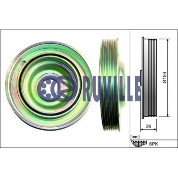 307 607 Partner C5 2004  Krank Kasnağı 9M5Q 6B319 Ab 1837783 (Oem No:0515V9)