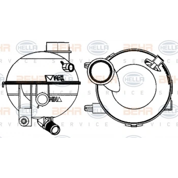 307 C4 2002  Radyatör Yedek Su Deposu  (Oem No:1323A3)