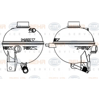 307 C4 2002  Radyatör Yedek Su Deposu Kapaklı (Oem No:132386)