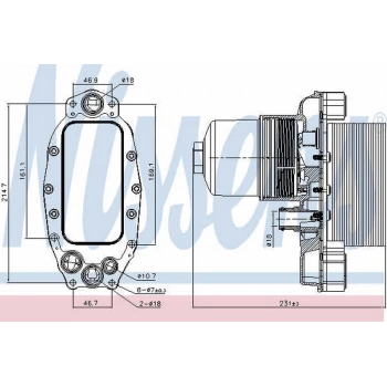 607 407 C5 C6 2005  Yağ Soğutucusu  (Oem No:1103.S9   C2S52552)