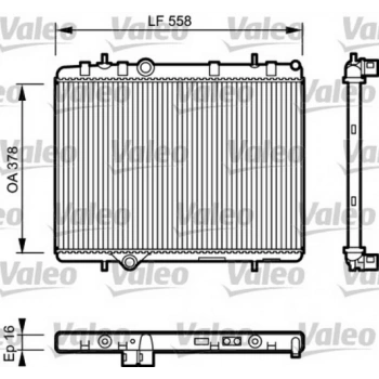 407 C5 2004  Su Radyatörü 241200 (Oem No:1330V3)