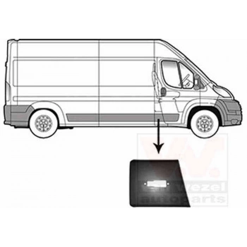 Boxer Iıı 2006  Orta Direk Çıtası Sağ  ( Sinyal Delıklı ) (Oem No:8547W3)