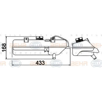 Boxer 2 Jumper 2 91  Radyatör Yedek Su Deposu  (Oem No:1323J6)