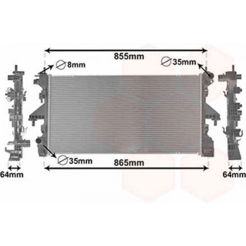 Boxer Iıı   Jumper Iıı 2011  Su Radyatörü  (Oem No:1382419080   1617117280   1382421080   1616950280)
