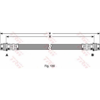 Jumpy  Expert 96  Fren Hortumu Arka Sag Sol (Oem No:480667)