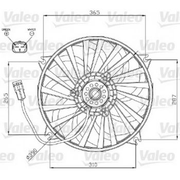 Partner 99  Fan Motoru  (Oem No:1253A6)
