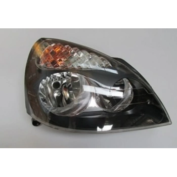 2002-2006 Renault Clio Sdhb Far Lambası Sağ Elektrikli-Motorsuz Siyah 5Fişli (H1-H7) (Ayfar) (Adet) (Oem No:7701051770)