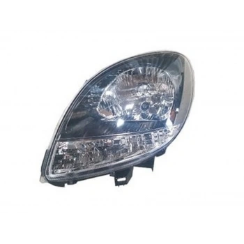 2003-2012 Renault Kangoo Classic Far Lambası Sol Elektrikli-Motorsuz (H4) Siyah (Beyaz Sinyalli)Ayfar (Adet) (Oem No:7701062426)