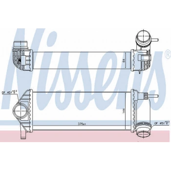 Kangoo   Mercedes 2008  Turbo Radyatörü Intercooler (Oem No:144961489R)