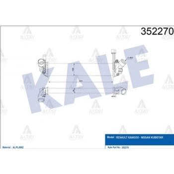 İntercooler (Ara Soğutucu) Kangoo 2003-2008 1.5 Dcı (Oem No:8200221885) (Adet)