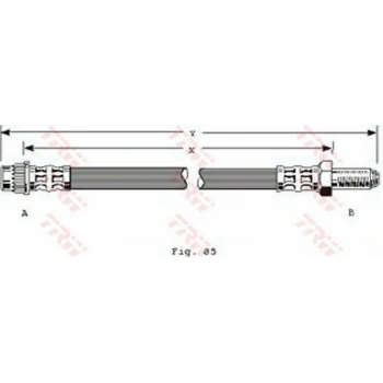 Renault Laguna I 1993   2001 97 00 Fren Hortumu Ön  (Oem No:8200019096)