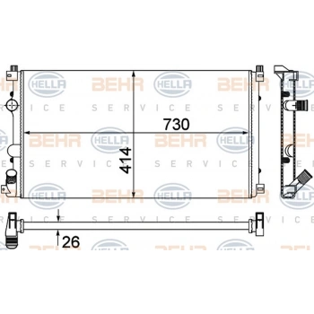 Master Iı 2001  Su Radyatörü 1 Sıra Alb Sı (Oem No:7701057119)