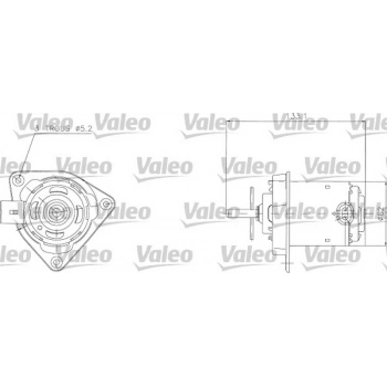 Megane I Renault9 11 91  Fan Motoru Soketli (Oem No:7701041302)