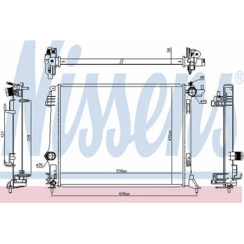 Megane Iv   Talisman Scenic Iv   Grand Scenic I 2015  Su Radyatörü 1 Sıra Alb Sıstem Motor (Oem No:214102235R)